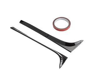 Baceyong 2X Garnitures de Couverture d'aile latérale de becquet de fenêtre arrière, compatibles avec V-VV Golf 7 7.5 MK7 MK7.5 2014-2018 (Version 1.2T 1.6T), Noir Brillant