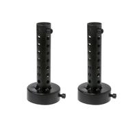 Baceyong 2X Universel 60mm Moto Échappement Peut DB Killer Silencieux Silencieux Chicane Noir