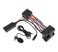 Baceyong Adaptateur auxiliaire Bluetooth 5.0 en Plastique ABS 5-12 V avec Microphone Compatible avec BMW Série 3 E46 2002-2006, Adaptateur auxiliaire Bluetooth sans câblage