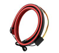 Baceyong Bande de feux de freinage arrière de voiture à LED, feu de freinage de queue d'aile de becquet de coffre de toit arrière, longueur de 120 cm 47,24 pouces, flexible