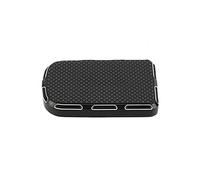 Baceyong Couvre-pédale de frein en aluminium CNC pour moto Compatible avec Harley-Davidson Touring Street Glide FLHX Road King Softail, noir/chromé