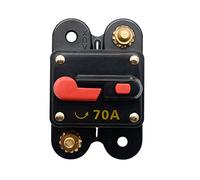 Baceyong Disjoncteur 42V 70A avec réinitialisation manuelle, disjoncteur étanche de voiture, porte-fusible A*u-dio stéréo marin pour système A*u-dio