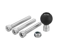 Baceyong Ensemble de base de montage à bille, raccord de trou de vis M8 pour moto avec boule de 25 mm compatible avec les supports RAM B-367U, support de téléphone de moto enregistreur fixe