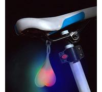 Baceyong Feux arrière de vélo, lumières d'avertissement de coeur de vélo, lampe d'oeuf LED essentielle de nuit, imperméable, Convient pour la marche nocturne, le vélo, la décoration de la chambre