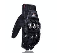 Baceyong Hommes Coupe-Vent Cyclisme Course Antidérapant Doigt Complet Moto Squelette Gants, Hiver Doigt Complet Gants Course Moto Gants Vélo Vélo BMX VTT