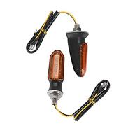 Baceyong Lot de 2 Clignotant moto clignotants LED 12 V pour moto, scooter, clignotants super lumineux compatible avec Honda Suzuki Kawasaki Yamaha, coque jaune