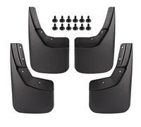 Baceyong Lot de 4 bavettes garde-boue avant et arrière en plastique compatibles avec C-hevy S-ilverado 1500 1500 Base 2500HD 3500 HD 3500 Base Noir