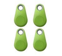 Baceyong Lot de 4 mini localisateurs de clés Bluetooth intelligents avec alarme anti-perte, pour enfants, personnes âgées, animaux domestiques, clés de voiture, bagages