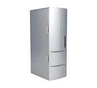 Baceyong Mini réfrigérateur, refroidisseur et réchauffeur portable, mini réfrigérateur USB portable, mini réfrigérateur USB 5V 10W avec lumière LED, mini réfrigérateur de voiture à économie d'énergie