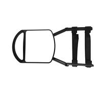 Baceyong Miroir auxiliaire de voiture, rétroviseurs inverse de remorque RV, conversion de rétroviseur de grande vue s'adapte à la voiture de camion de camping-car, noir