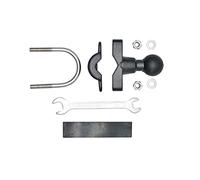 Baceyong RAM Mount U-Bolt Base de rail de guidon de moto 2,5 cm Boule de fixation RAM-B-231ZU 3/4"-1 1/4"