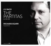 Bach: 6 Partitas BWV 825-830 by Richard Egarr [Audio CD] NEUF