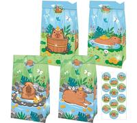 BACH AND BOOZY 12 pièces capybara sacs à bonbons fête cadeau capybara fournitures pour anniversaire et baby shower