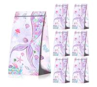 BACH AND BOOZY 12 pièces sacs à surprises sirènes thème marin sous la mer pour anniversaires filles baby shower et bridal shower