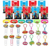 BACH AND BOOZY héros accessoires fête décoration anniversaire sacs cadeaux mains collantes bracelets autocollants badges pour sacs cadeaux fête carnaval lots