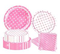BACH AND BOOZY Lot de 10 assiettes et serviettes en papier pour fête sur le thème des chatons