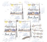 BACH AND BOOZY Lot de 12 sacs à friandises pour fête d'anniversaire Chugga Chugga Two Choo Choo Im Two