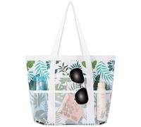 BACH AND BOOZY sac de plage hawaii à bandoulière pour femmes sacs plage tote réutilisables shopping voyage plage bandoulière femme réutilisable plage voyage beach tote sans métaux