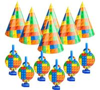 BACH AND BOOZY souvenir pour fete anniversaire gns avec briques de construction stylo invisible stylo magique minicarnet porte cles theme arc en ciel pour 6 invites