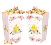 BACH AND BOUJEE 12 pcs Boîte à bonbons princesse château pour les décorations de fête de princesse, babyshower, wedding supplies