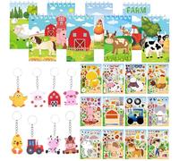 BACH AND BOUJEE cadeau fête ferme anniversaire enfants garçons filles invités animaux ferme attaches et bracelets