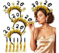 BACH AND BOUJEE Chapeau Bonne Année Bandeau Joyeuse Année Nouvel An 2026 Décoration Fête 2026 Déco Soirée Déco Nouvel An Réveillon Déco