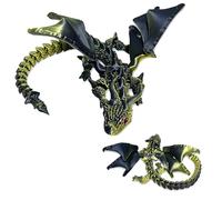BACH AND BOUJEE dragon imprimé en 3d dragon en cristal vert foncé décoration d'intérieur décor de bureau de direction décor de bureau de maison pour fête d'anniversaire