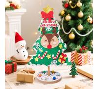 BACH AND BOUJEE ensemble créatif sapin de noël diy pour les fêtes autocollants artisanaux déco de table fêtes de fin d'année maison salle de classe jeux activités cadeaux festifs