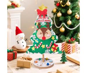 BACH AND BOUJEE ensemble créatif sapin de noël diy pour les fêtes autocollants artisanaux déco de table fêtes de fin d'année maison salle de classe jeux activités cadeaux festifs