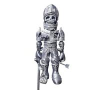 BACH AND BOUJEE Figurine squelette de chevalier imprimé en 3D avec accessoires amovibles - Décoration d'Halloween fantastique - Fournitures de fête du monde - Décoration de table - Cadeau