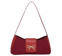BACH AND BOUJEE sac à main femme rouge bandoulière y2k tote pour femme petit sac mignon avec arc ita sac esthétique portefeuille