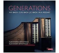 Bach, Bach & Mozart: Generations. From Bach To Mozart. Works For Two Harpsichords.