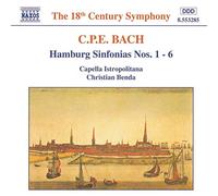 Carl Philipp Emanuel Bach – Symphonies de Hambourg Nos. 1 à 6 – CD – NAXOS