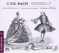 Bach Carl Philip Ema - Sinfonie Nn.1-4 Wq 183, Concerto Pe