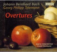 Bach Concentus – Ouvertures de Johann Bernhard Bach et Georg Philipp Telemann – CD – Accent