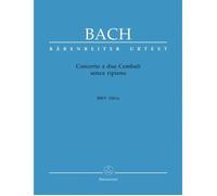 Bach Concert C Bwv1061a 2cembalo / Recueil
