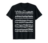 Bach Fugue 2 en do mineur BWV 847 Partition piano Pianiste T-Shirt