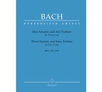 BACH J.S. - DREI SONATEN UND DREI PARTITEN FUR VIOLINE SOLO BWV 1001-1006 - VIOLON