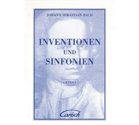BACH J.S. - INVENTIONEN AND SINFONIEN - CLAVECIN