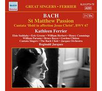 Bach, J.S. - Passion Selon Saint Matthieu, Bwv244-Cantate, Bwv67 [Import]