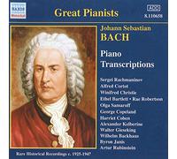 Bach, J.S. – Transcriptions pour piano (Backhaus, Cortot, Gieseking, Janis, Rubinstein) – Import