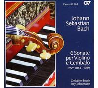BACH,JOHANN SEBASTIAN - 6 Sonate Per Violino E Cembalo