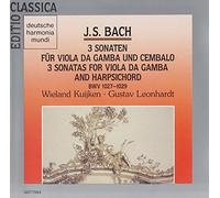 Bach, Johann Sebastian - Trois Sonates pour viole de gambre