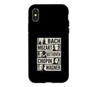 Bach Mozart Beethoven Chopin Wagner Icônes Classiques Coque pour iPhone X/XS