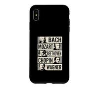 Bach Mozart Beethoven Chopin Wagner Icônes Classiques Coque pour iPhone XS Max