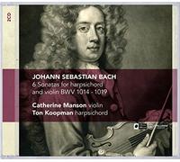 MANSON CATHERINE (violino) - Bach : Six Sonates pour Clavecin et Violon, BWV 1014-1019. Koopman, Mason