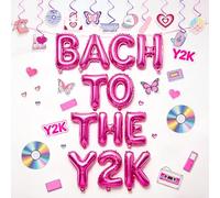 Bach to the Y2K Bannière Ballons Années 2000 Bachelorette Retour aux années 00 Décorations de fête rétro Y2K Décorations de fête