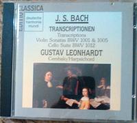Bach : Transcriptions Sonates BWV 1001, 1005, Suite BWV1012