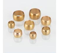 Bachangz-Fitting Bague d'étanchéité à compression en laiton à double cône 4 6 8 10 mm OD, 10 pièces. Tuyau d'irrigation de jardin(ID 12mm(Bigger))