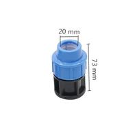 Bachangz-Fitting Embouts de tuyau PE 20/25/32 mm, raccords en plastique, adaptateurs de connecteur en plastique, accessoires de plomberie, 5 pièces Tuyau d'irrigation de jardin(20 Mm)